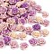 Synthetic Coral 3D Flower Rose Beads, Dyed, Medium Orchid, 14x8mm, Hole: 1~1.4mm