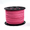 Faux Suede Cord, Faux Suede Lace, Hot Pink, 2.7x1.4mm, about 98.42 yards(90m)/roll