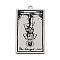 Non-Tarnish 201 Stainless Steel Pendants, Laser Engraved Pattern, Tarot Card Pendants, The Hanged Man XII, 40x24x1mm, Hole: 2mm