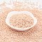 TOHO Japanese Seed Beads, Round, (763) Opaque Pastel Frost Apricot, 11/0, 2x1.5mm, Hole: 0.5mm, about 42000pcs/pound