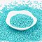 TOHO Japanese Seed Beads, Round, (55F) Opaque Frost Turquoise, 11/0, 2x1.5mm, Hole: 0.5mm, about 42000pcs/pound
