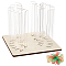 Wood Wood Bow Maker Templates, Bowknot DIY Craft Tool, with Acylic Sheets, Cornsilk, 22.5x22.5x17.6cm