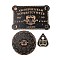 3Pcs 3 Styles Wood Pendulum Board, Dowsing Divination Board, for Witchcraft Wiccan Altar Supplies, Flat Round, Sheep, 112.5~317x89.5~209x4.5mm, 1pc/style