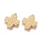 304 Stainless Steel Pendants, Cross, Golden, 21~21.5x18x2.5mm, Hole: 1.5mm