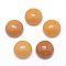 Natural Yellow Aventurine Cabochons, Half Round, 12x5~6mm
