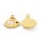 Glass Imitation Jade Pendants with Rhinestone, with Matte Gold Color Alloy Findings, Rabbit Charms, White, 17x18.5x6mm, Hole: 2mm
