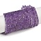 Natural Amethyst Beads Strands, Faceted, Table Cut Cube Beads, 2x2x2mm, Hole: 0.5mm, about 156pcs/strand, 15.35 inch(39cm)