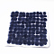 Mink Fur Ball Decoration, Pom Pom Ball, For DIY Craft, Marine Blue, 2.5~3cm, about 100pcs/board