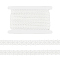 15 Yards Polyester Ribbon, Garment Accessories, with Card, White, 5/8 inch(17mm)