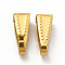 304 Stainless Steel Snap on Bails, Golden, 11x4x4.5mm, Hole: 10.5x4mm