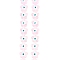 Transparent Glass Beads Strands, with Enamel, Flower with Evil Eye, Misty Rose, 14x15x8mm, Hole: 1mm, about 25pcs/strand, 13.39''(34cm)