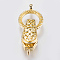 Brass Fold Over Magnetic Clasps, Golden, 31mm