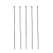 Tarnish Resistant 304 Stainless Steel Flat Head Pins, Stainless Steel Color, 50x0.6mm, 22 Gauge, 5000pcs/bag, Head: 1mm