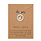 Alloy Constellation Pendant Necklaces, Platinum, Aries, 17.13 inch(43.5cm)