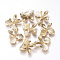 Brass Links connectors, Nickel Free, Real 18K Gold Plated, Flower, 15x15.5x3.5mm, Hole: 1.5mm