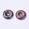 Natural Tiger Iron Pendants, Donut/Pi Disc, Donut Width: 11.5~12mm, 29~30x5~6mm, Hole: 6mm