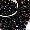 Transparent Colours Glass Seed Beads, Round, Dark Red, 8x7.5mm, Hole: 1.6mm, about 681pcs/pound