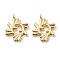 Brass Pendants, Long-Lasting Plated, Adinkra Symbols BI NKA BI, Real 18K Gold Plated, 16.5x13.5x1.3mm, Hole: 1.5mm