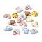 Lovely Opaque Resin Cabochons, DIY Accessories, Envelope & Cloud & Sun & Moon & Bear & Umbrella & Rainbow, Mixed Color, 13x19x4mm