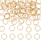 100Pcs 304 Stainless Steel Jump Rings, Open Jump Rings, Real 18K Gold Plated, 18 Gauge, 12x1mm, Inner Diameter: 10mm