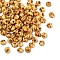 Picasso Glass Seed Beads, Round Hole, Teardrop, Sandy Brown, 5x4.5x4mm, Hole: 1.4mm, 120pcs/set