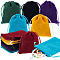 PandaHall 6 Colors Velvet Jewellery Bags, 24pcs Small Drawstrings Pouches Party Favor Bag Candy Gift Bags Dice Bags for Christmas Advent Calendar Baptism Wedding Party Jewellery Business, 4x4.8inch