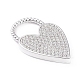 Латунные микропаве прозрачные подвески с фианитом ZIRC-L097-004P-2