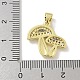 Латунные микро проложить кубического циркония подвески KK-M300-27G-02-3