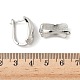 Прямоугольные серьги-кольца из латуни EJEW-D320-21P-5
