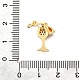Латунные микро проложить кубического циркония подвески KK-F896-05G-3