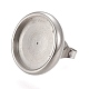 Серьги-гвоздики из нержавеющей стали 304 STAS-K202-05E-P-2