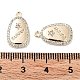 Латунные микропаве прозрачные подвески с фианитом KK-F871-26G-3