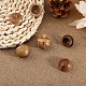 Деревянные шкатулки для украшений в форме яблок WOOD-WH0027-64A-4
