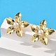 Серьги-гвоздики из латуни EJEW-S258-02G-3