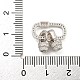925 серебряная застежка с микропаве из прозрачного кубического циркония STER-U001-16P-3