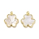 Латунные подвески из ракушек KK-K365-08A-G-1