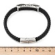 Плетеные браслеты из кожаного шнура из микрофибры BJEW-D304-09AS-3