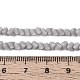 Нити из матовых непрозрачных стеклянных бусин GLAA-N017-4mm-21-2