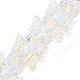 Прозрачные стеклянные бусины GLAA-F114-04E-1