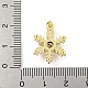 Подвески из латуни с покрытием из прозрачного кубического циркония KK-M291-05G-3