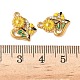 Подвески из нержавеющей стали 304 со стразами STAS-I346-36G-3