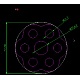 Чашка токарь пены TOOL-WH0080-94B-3