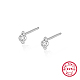 Серьги-гвоздики из стерлингового серебра VC4044-1-1
