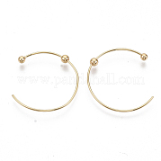Латунь серьги KK-S355-045-NF