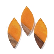 Большие подвески из смолы и дерева WOOD-F015-12D
