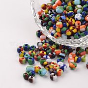 6/0 непрозрачные цвета просачиваться стеклянные бусины SEED-M006-M