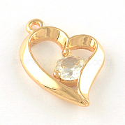 Сердце сплава циркония подвески кубический ZIRC-R013-05LG
