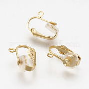 Латунные серьги с клипсами KK-P172-01G