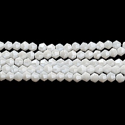 Непрозрачные однотонные гальванические стеклянные бусины GLAA-F029-P4mm-C15