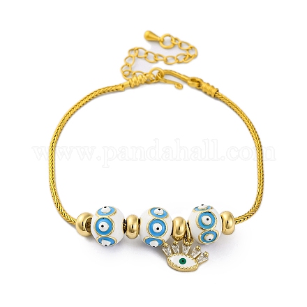 Латуни европейские браслеты BJEW-C080-01G-03-1